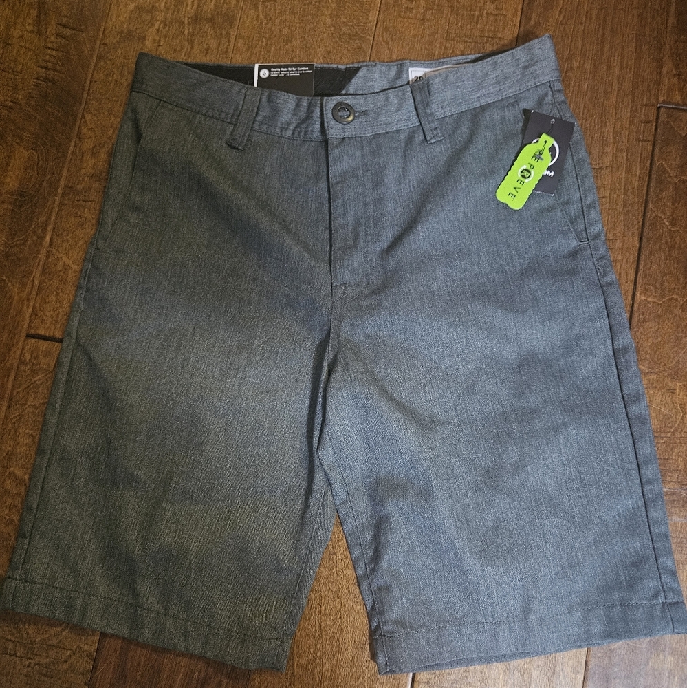 Volcom Charcoal Youth Frickin Cross Shred Static Shorts